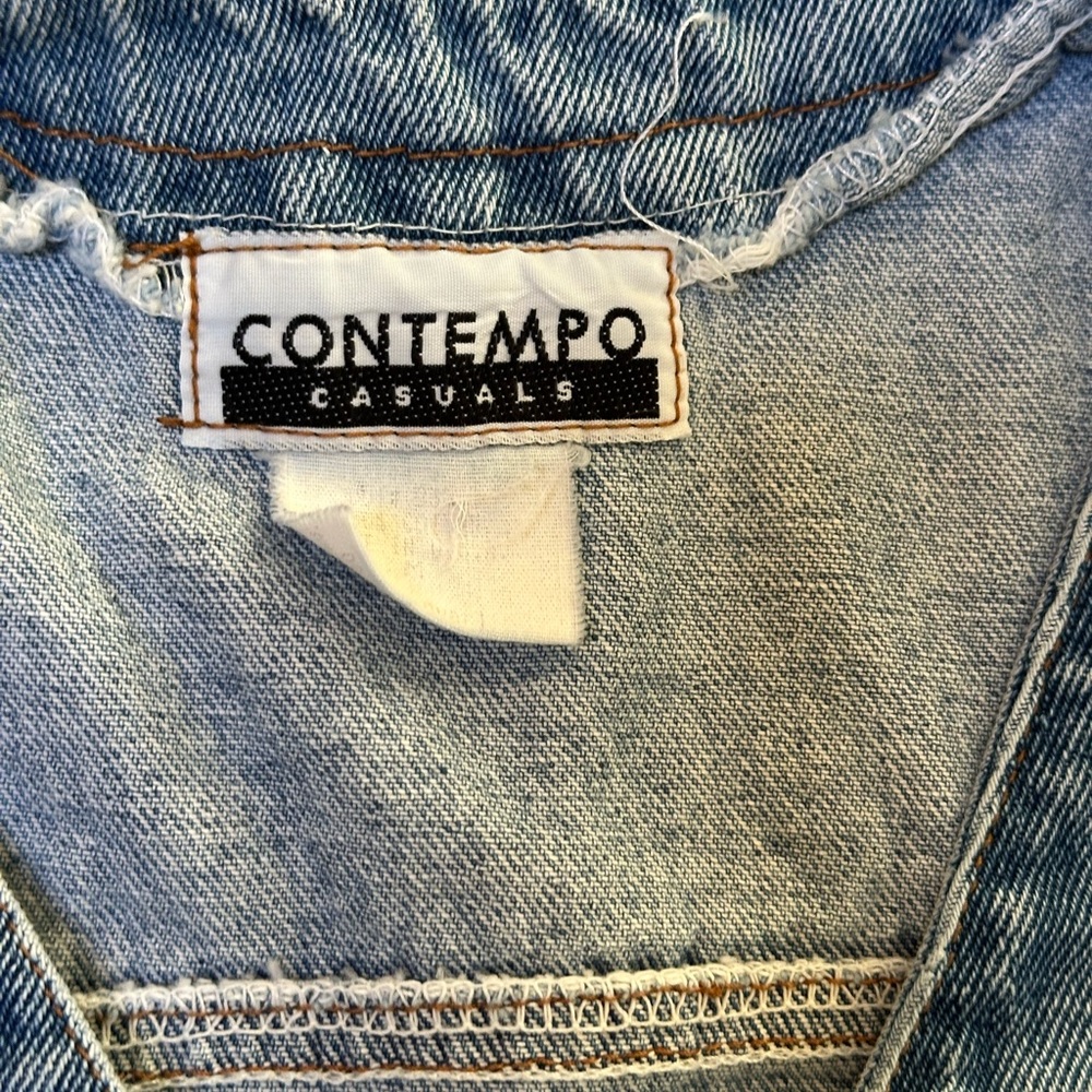Vintage Denim Vest Contempo Casual - Picture 3 of 6